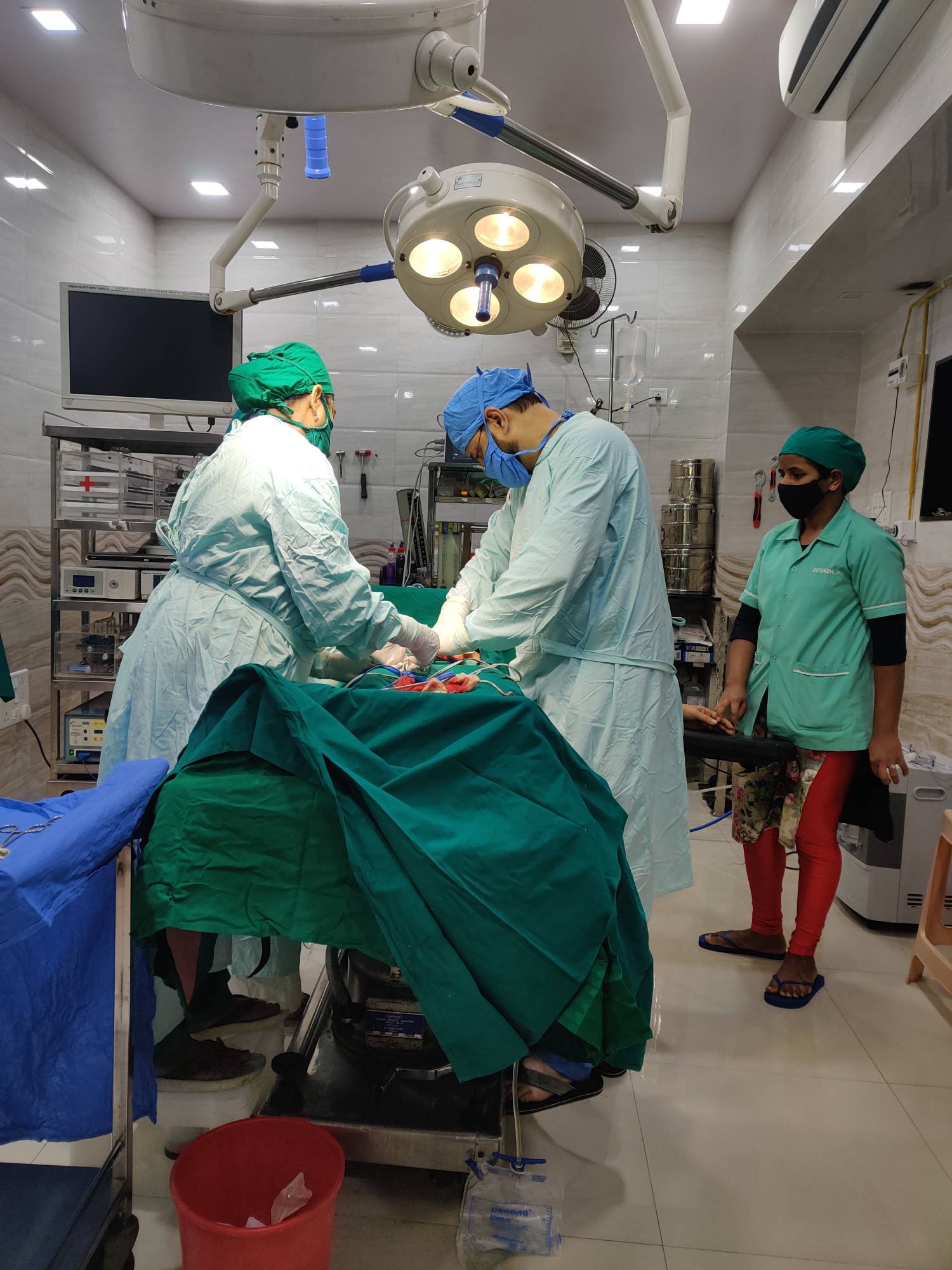 Operation in progress at Dr Pathak's Suyash hos... main image