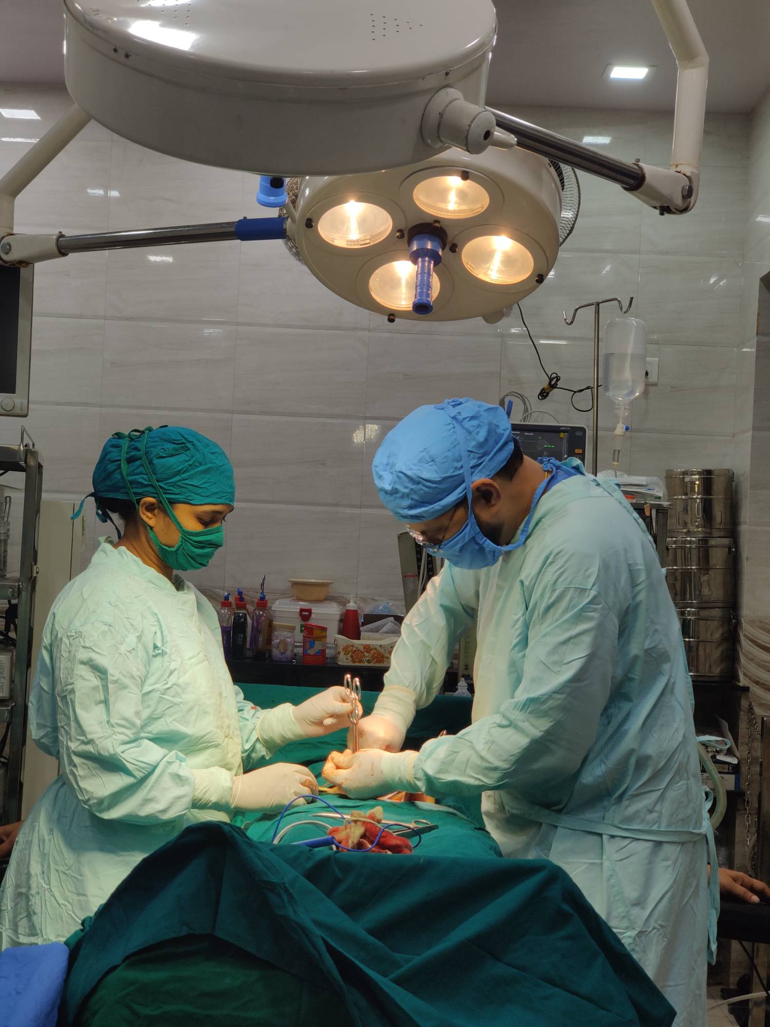 Operation in progress at Dr Pathak's Suyash hospit... main image