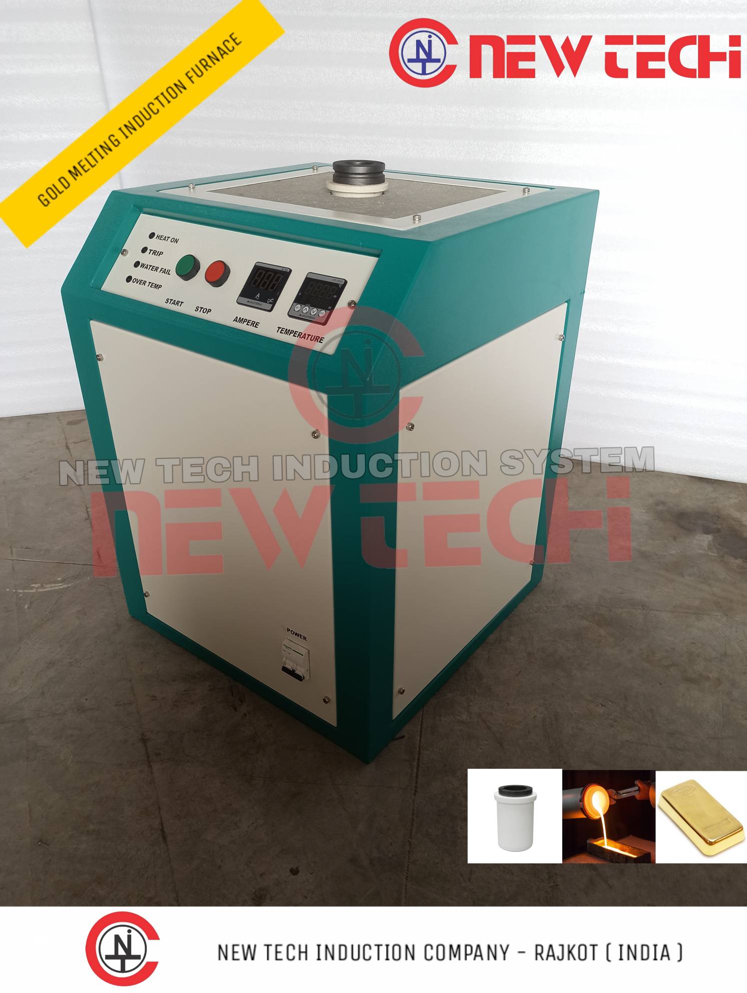 NEW TECH GOLD MELTING INDUCTION FURNACE MANUF NEW TECH INDUCTION COMPANY