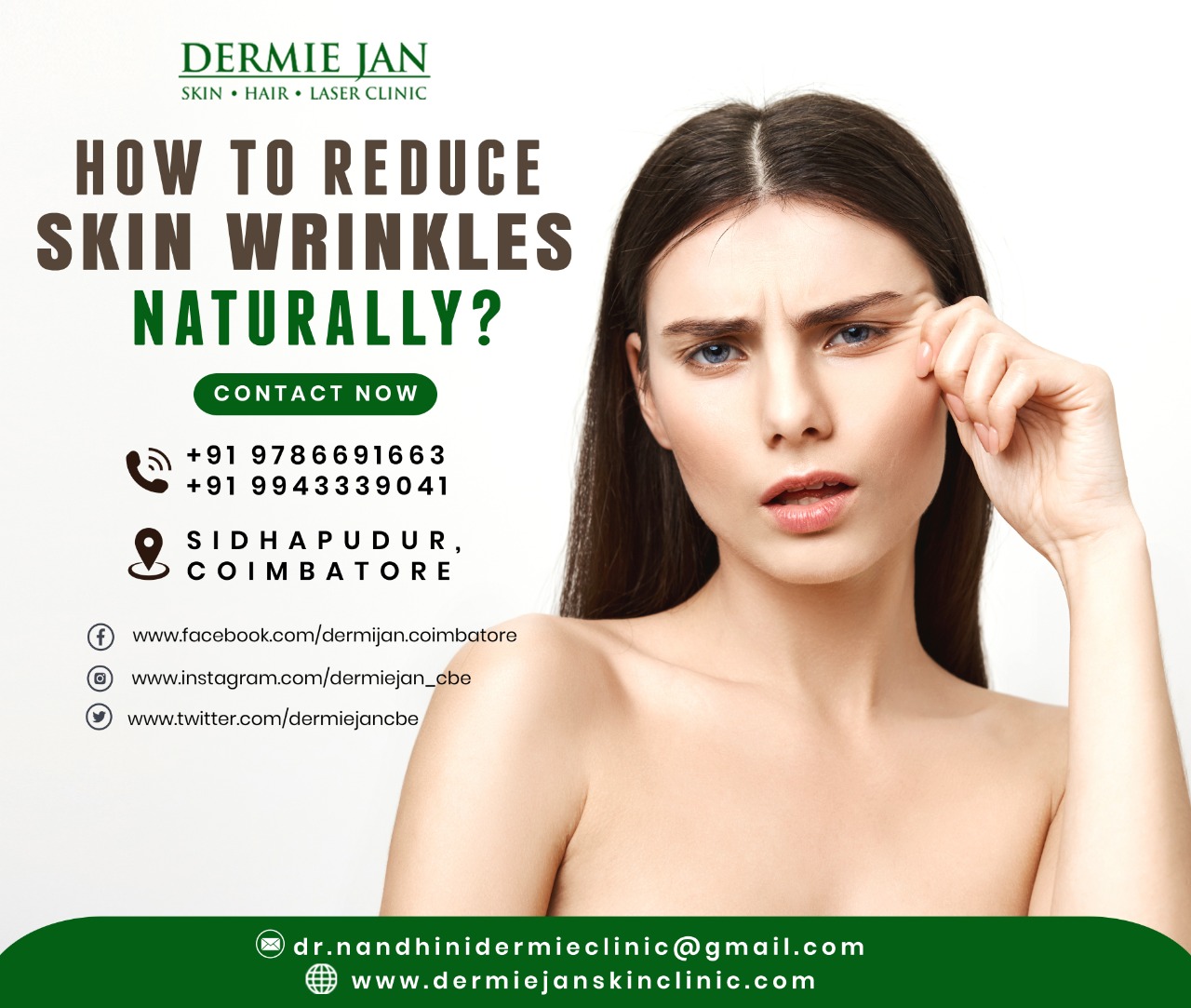 How to reduce skin wrinkles naturally/ Natural way