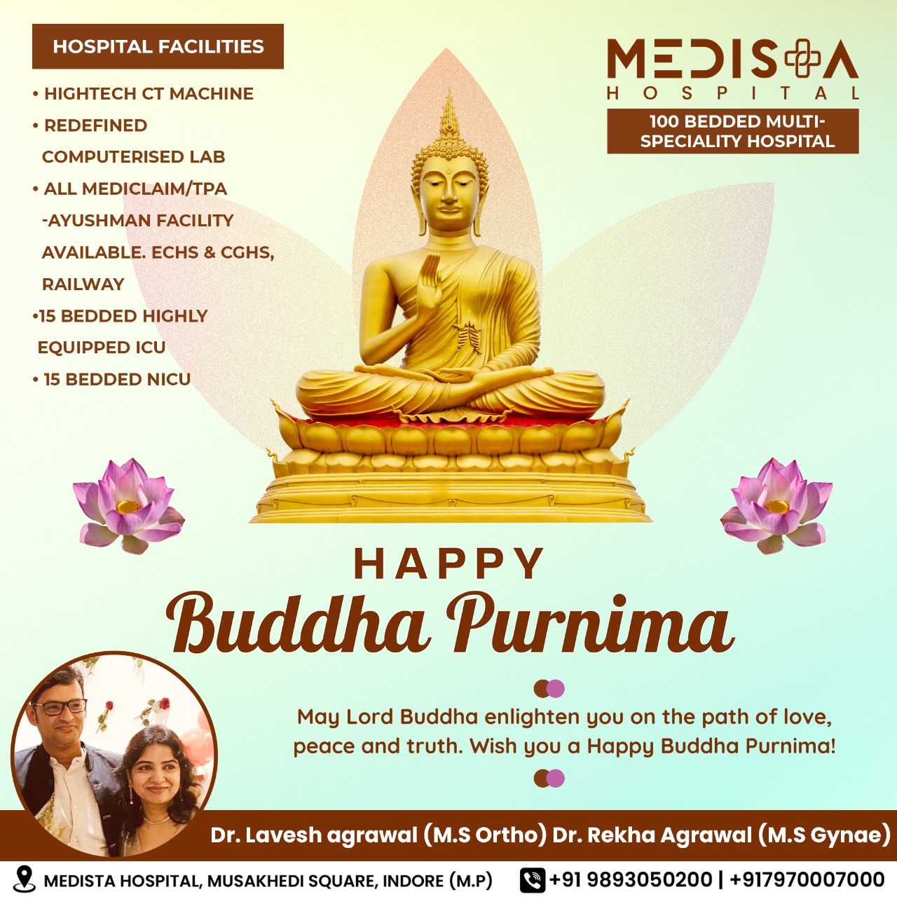 Happy Buddha Purnima.
Health is the greatest gift,... main image