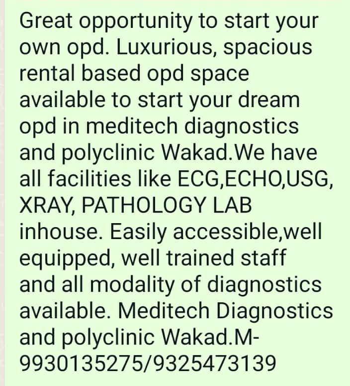 Contact Meditech Diagnostics and Polyclinic, Wakad... main image