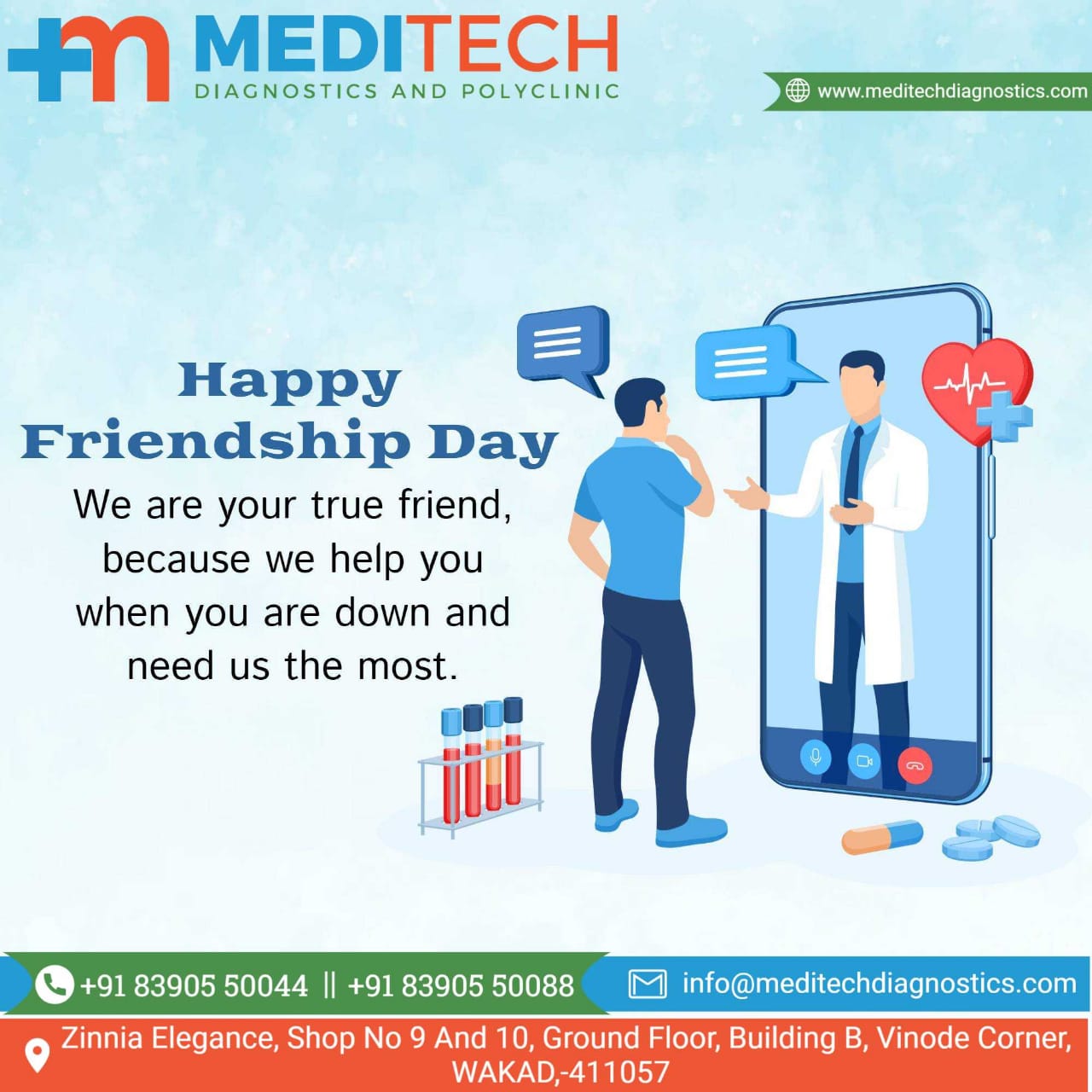 Happy Friendship Day to all of you from Meditech D... main image