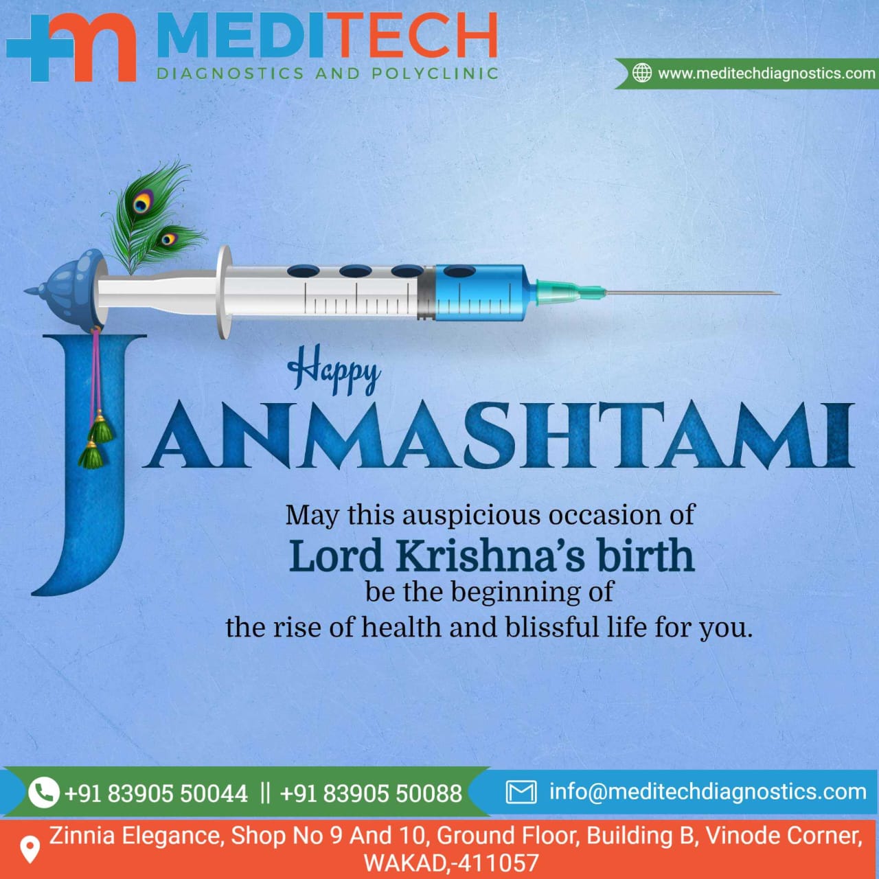 Happy Janmashtami to All from Meditech Diagnostics... main image