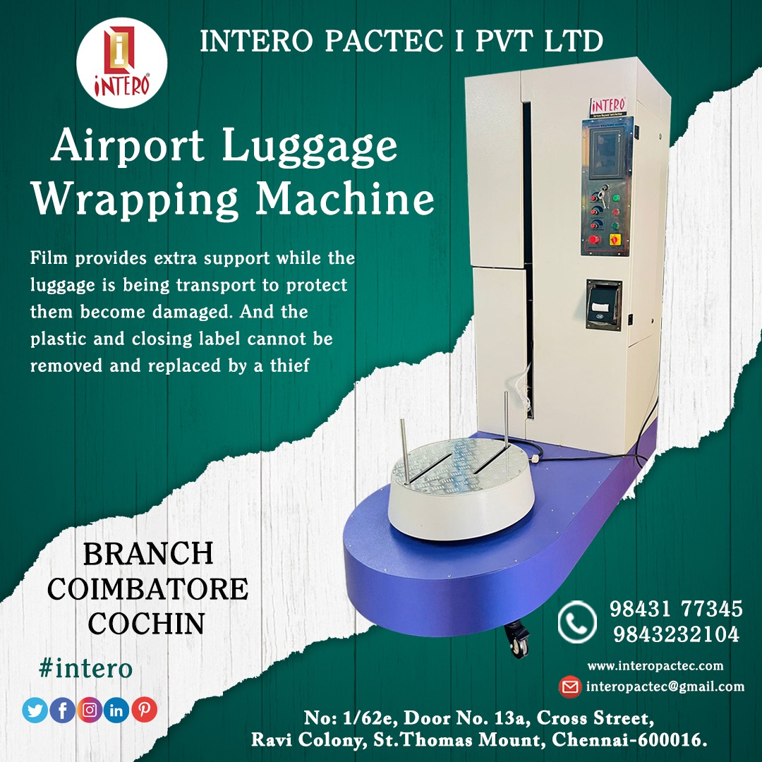 Airport luggage Wrapping Machine Luggage wrap INTERO PACTEC