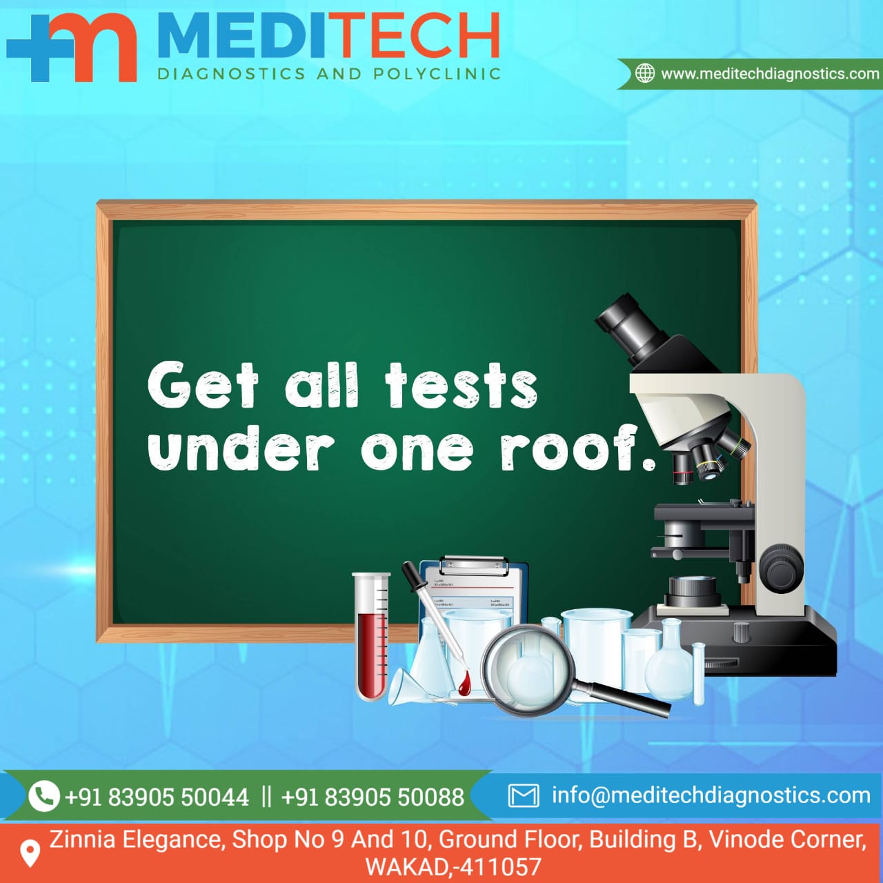 All types of blood tests like complete blood co... main image
