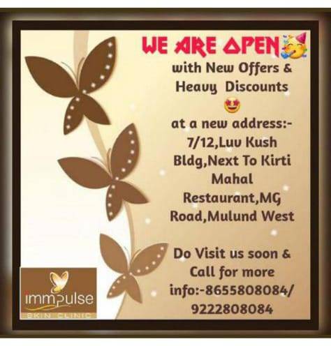 Call for more info 
Immpulse skin clinic 

Mons... main image