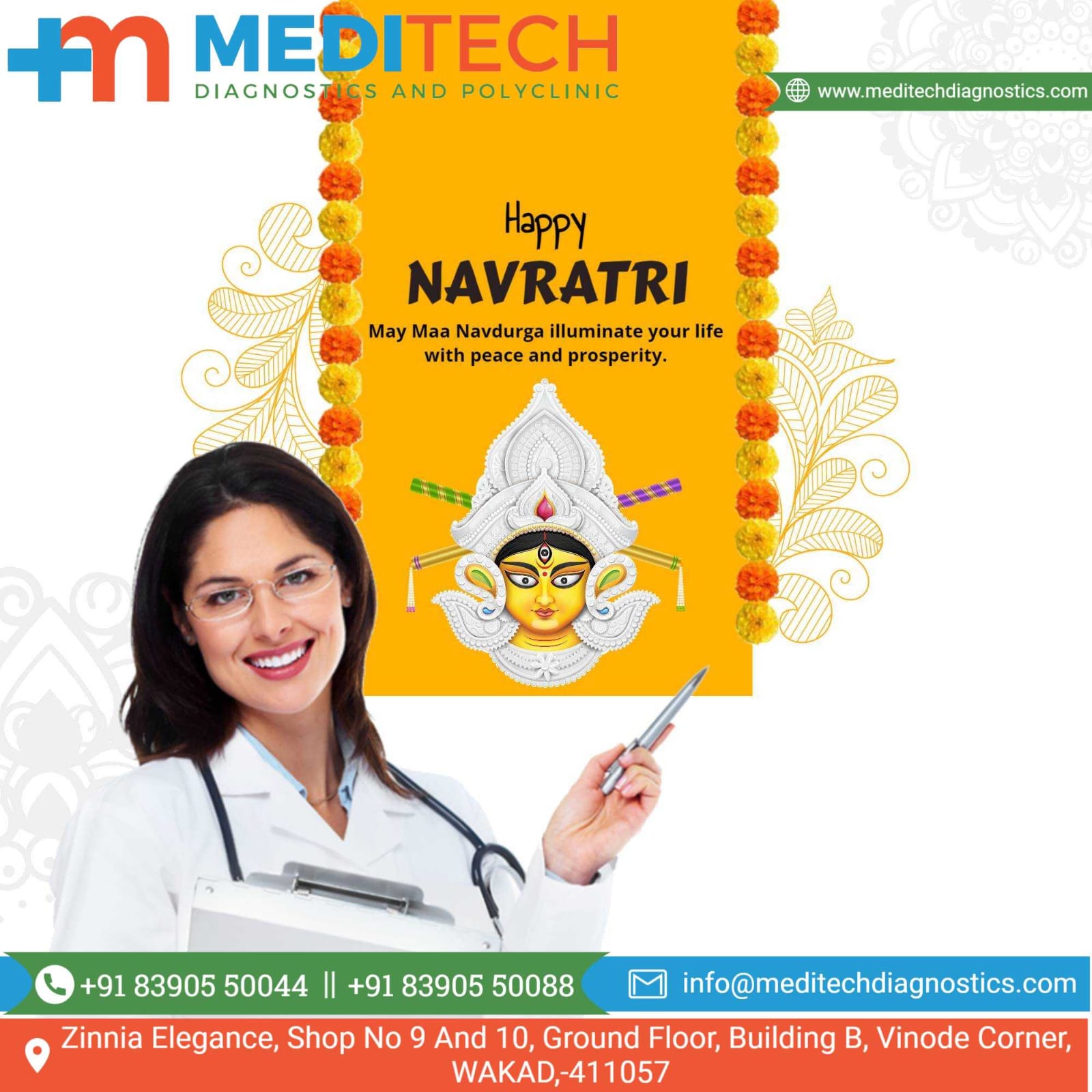 Happy Navratri to all of you from MEDITECH DIAGNOS... main image