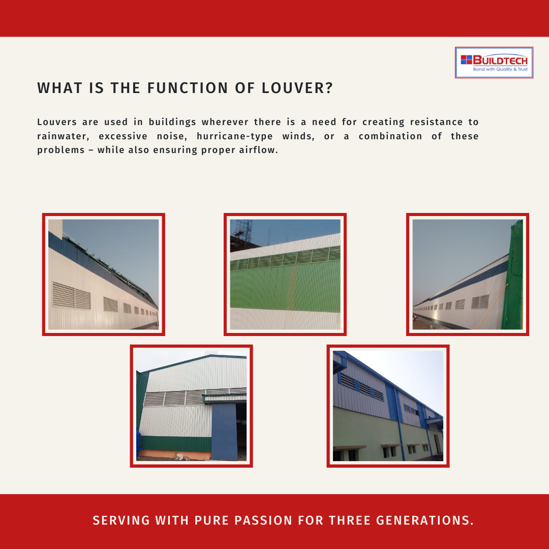 What is the function of the louver? Louvers a Buildtech Group of