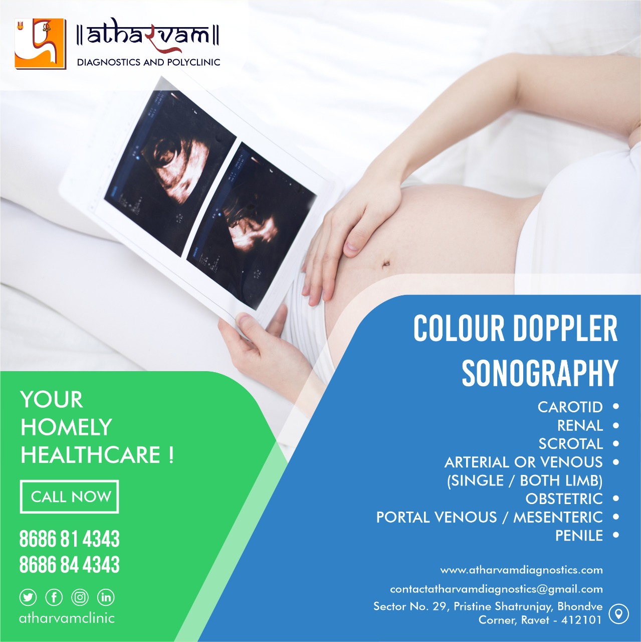 🏥At Atharvam Diagnostics & amp; Polyclinic we p... main image