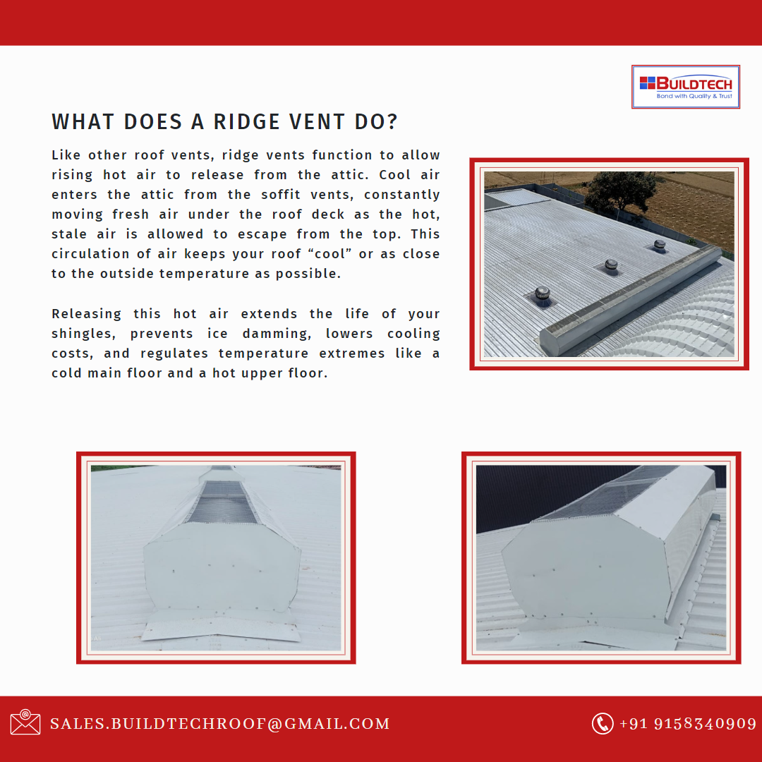 What does a ridge vent do? Like other roof ve Buildtech Group of