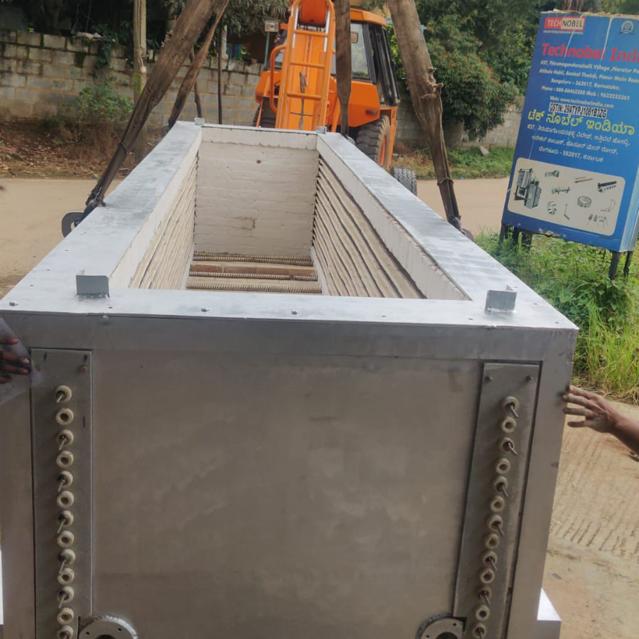 The salt bath heat treat process involves imm Industrial Process