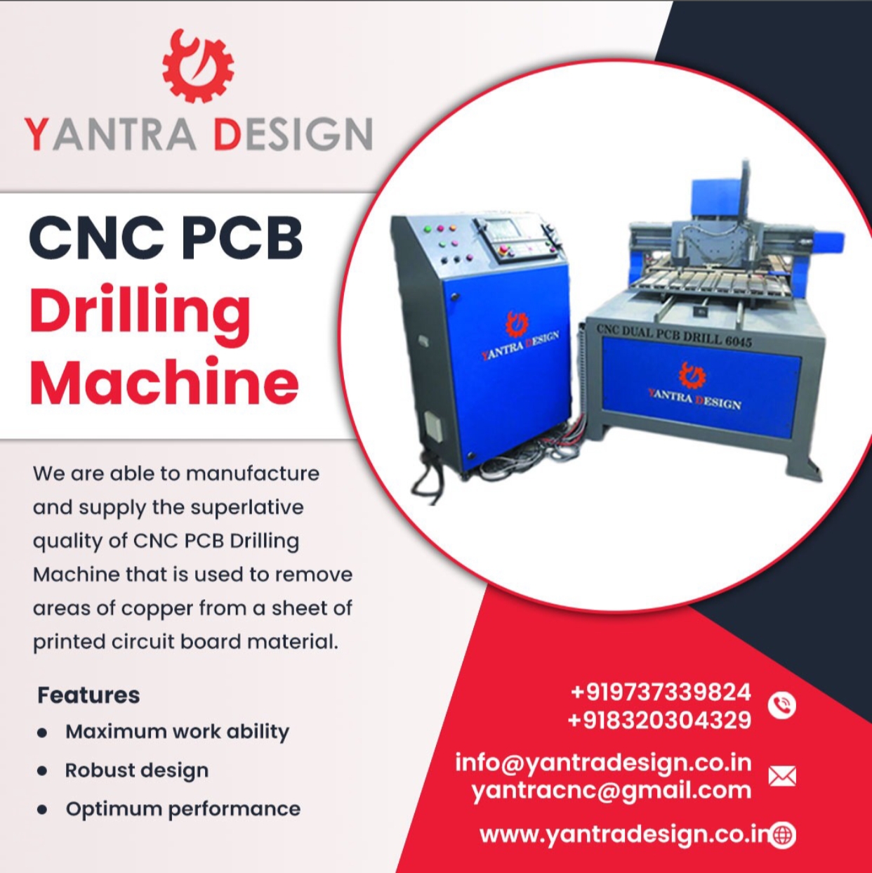 CNC PCB Drilling Machine: We, Yantra Design | Yantra Desig
