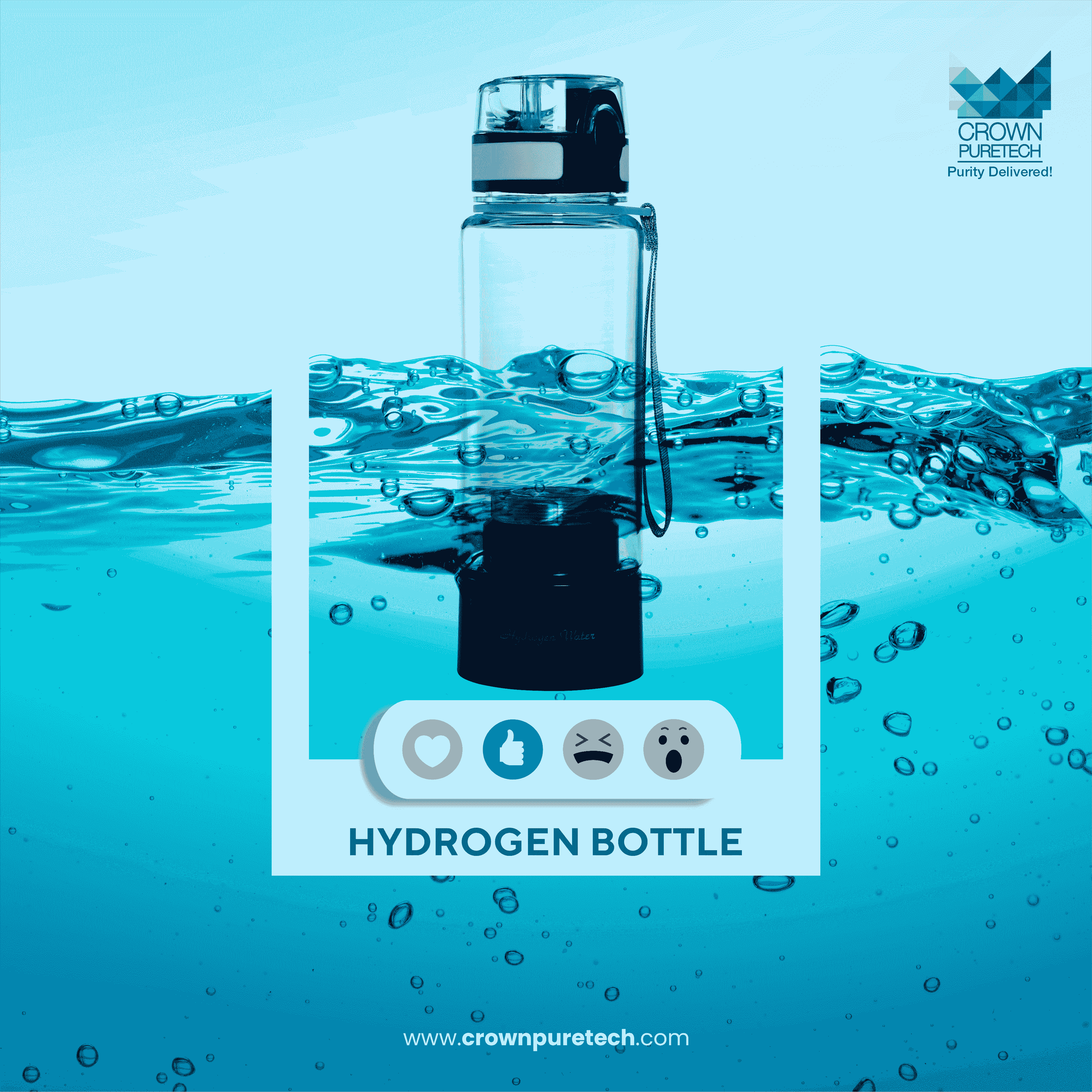 Crown Puretech Hydrogen water bottle supply a CROWN PURETECH