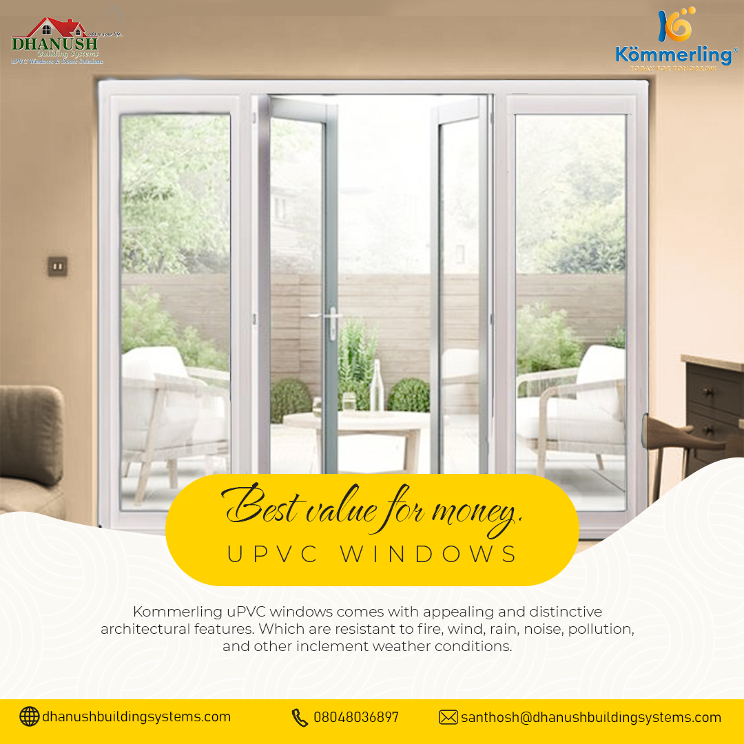 UPVC windows manufacturers Bangalore. Dhanus Dhanush Building Systems