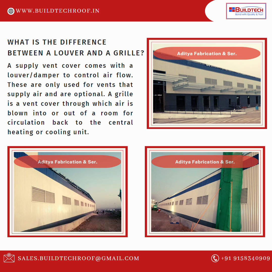What is the difference between a louver and a Buildtech Group of