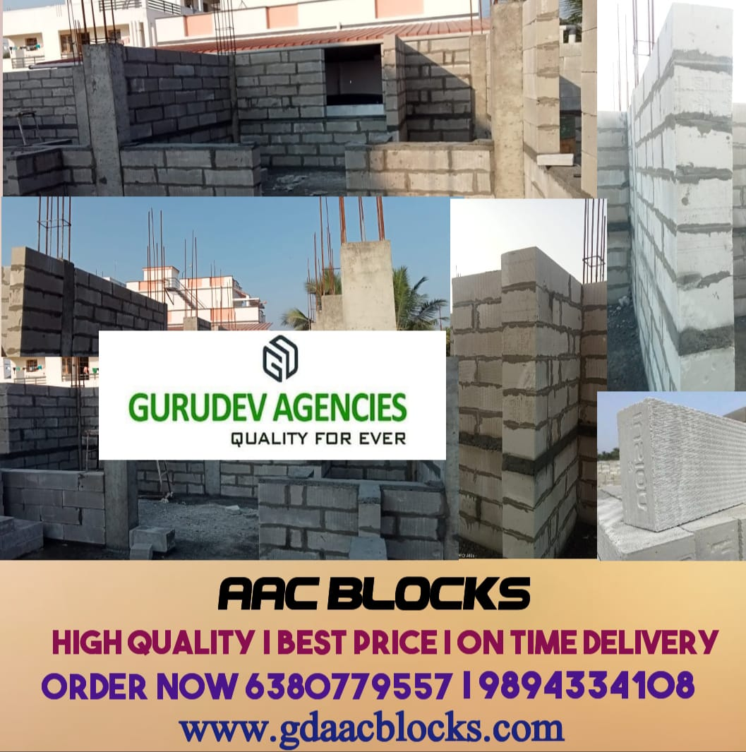 Fusion aac blocks dealer GURUDEV AGENCIES in Trichy, India
