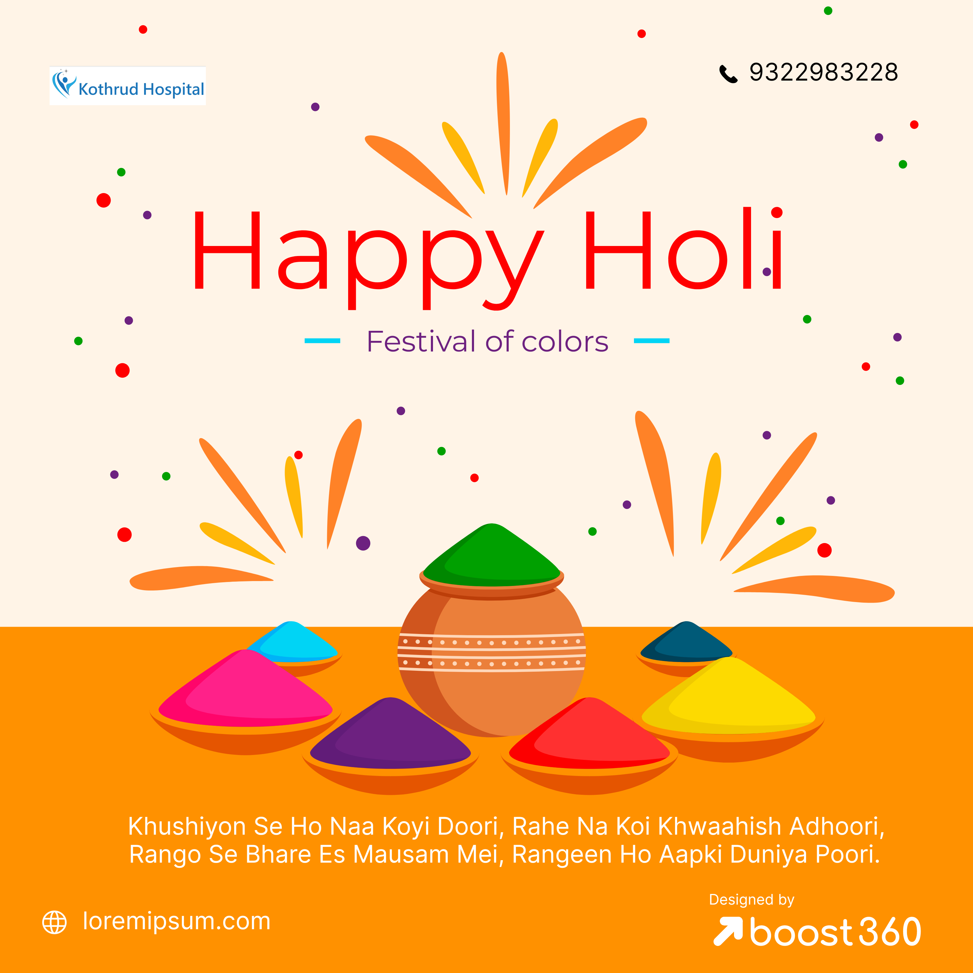 Let the colours of holi splash the love for your f... main image