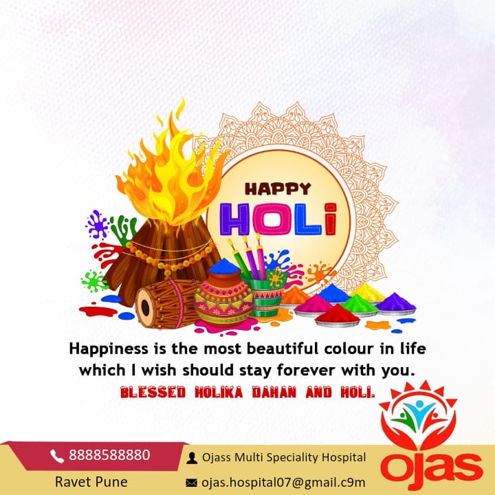 Celebrating Holi at Ojass Multispecialty Hospital main image