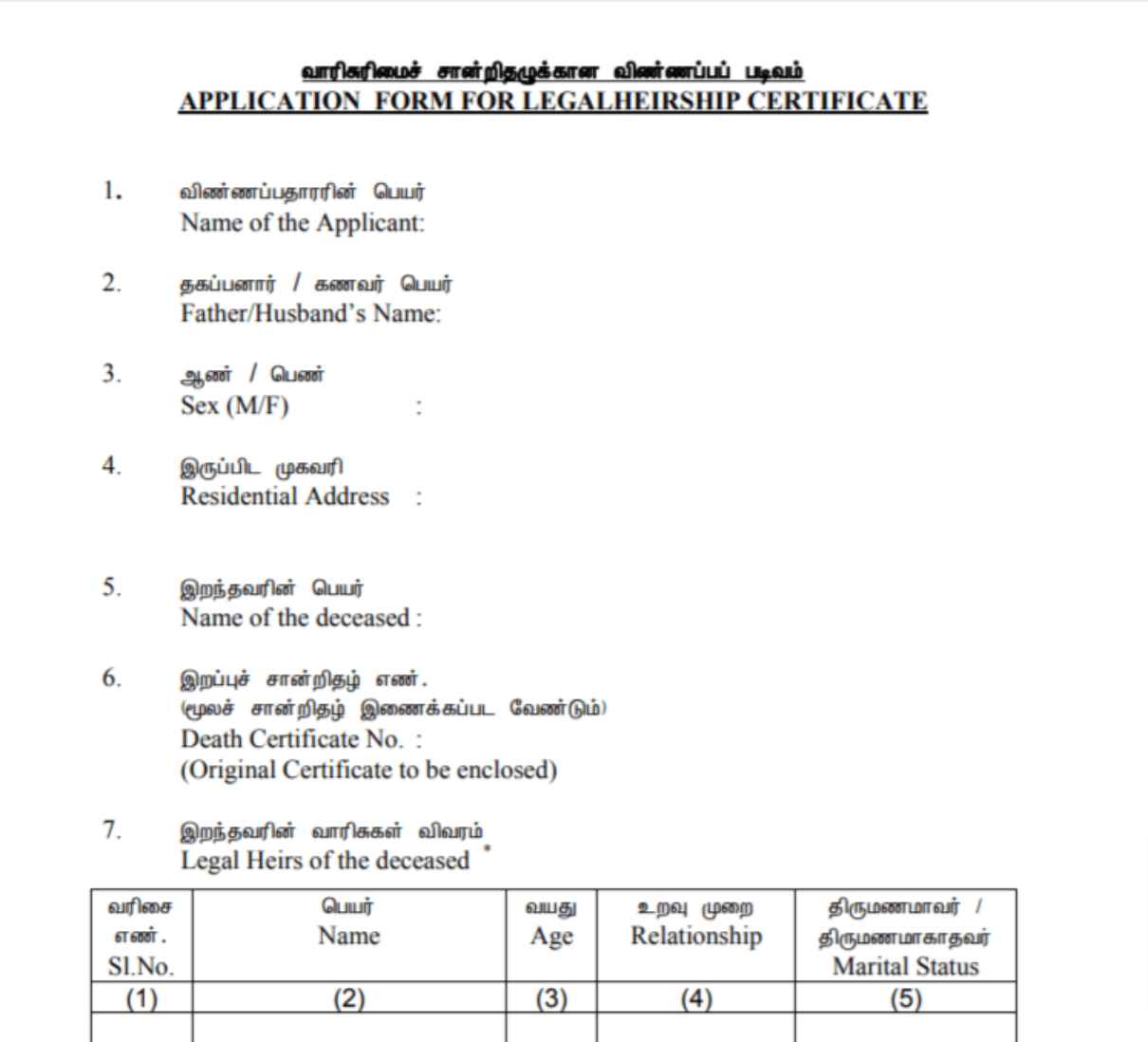 Legal Heir Certificate A Rajendra Family Court Law Firm Divorce