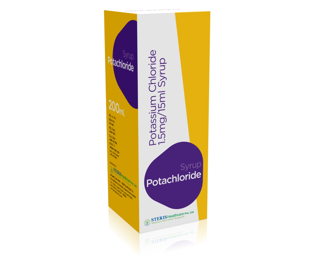 Potassium Chloride Syrup POTACHLORIDE SYP is Steris Healthcare PVT Ltd