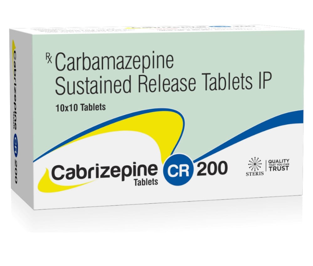 Carbamazepine CABRIZEPINE CR 200 is a medicat Steris Healthcare PVT Ltd Carbamazepine CABRIZEPINE CR 200 is a medicat Steris Healthcare PVT Ltd