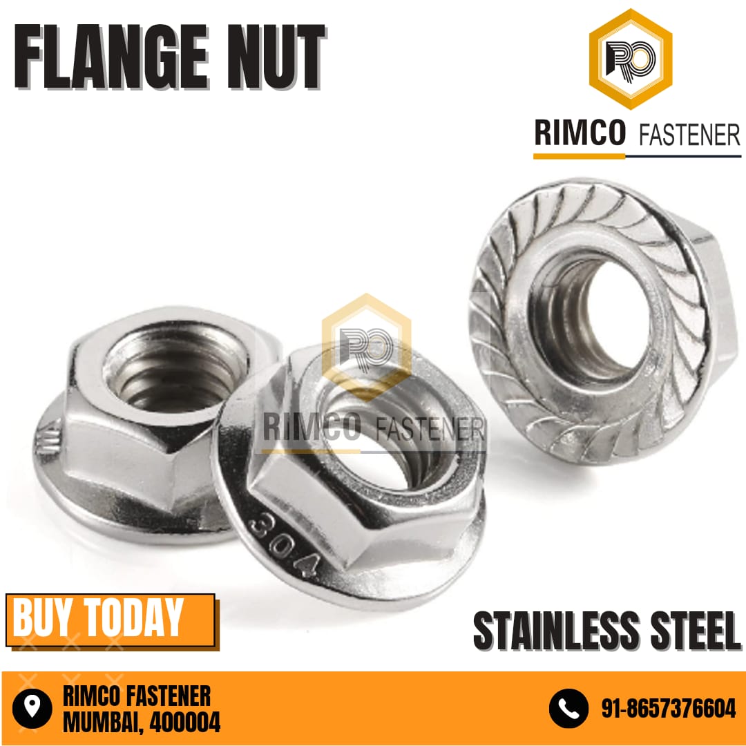 Qty 5pcs) Versatile 1/4-20 Stainless Serrated Flange Lock Nuts/Spin