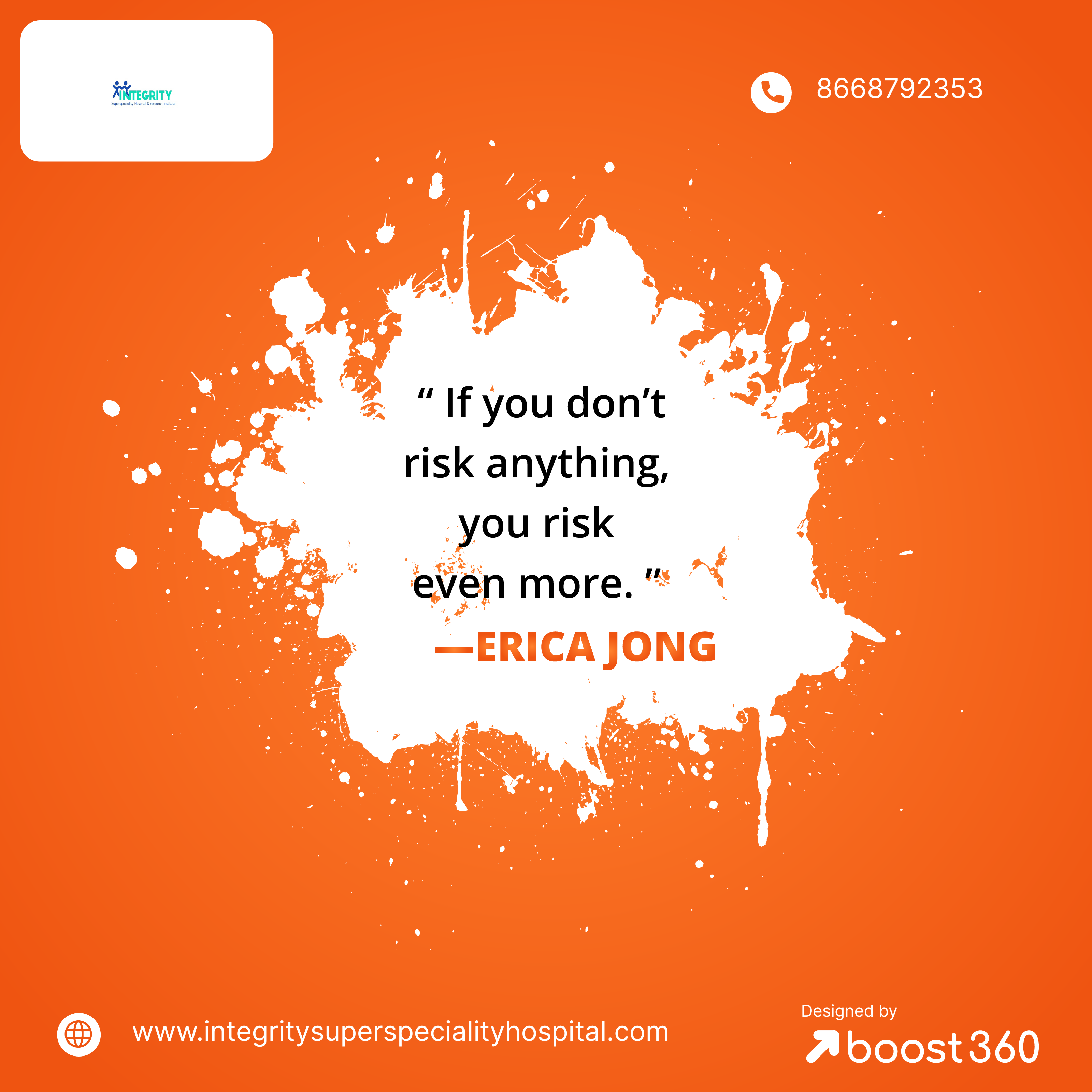  “ If you don’t risk anything, you risk even more.... main image