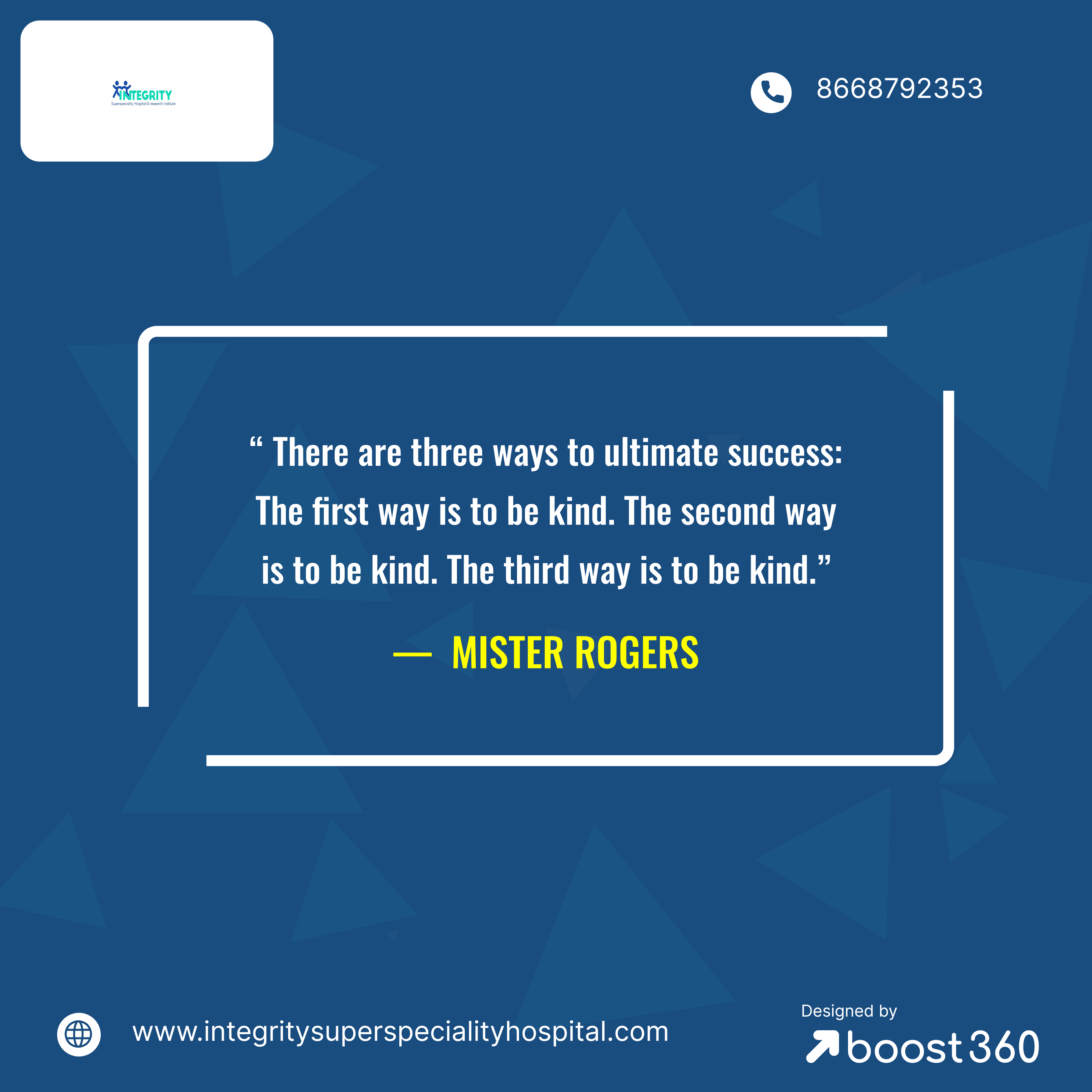 “ There are three ways to ultimate success: The fi... main image