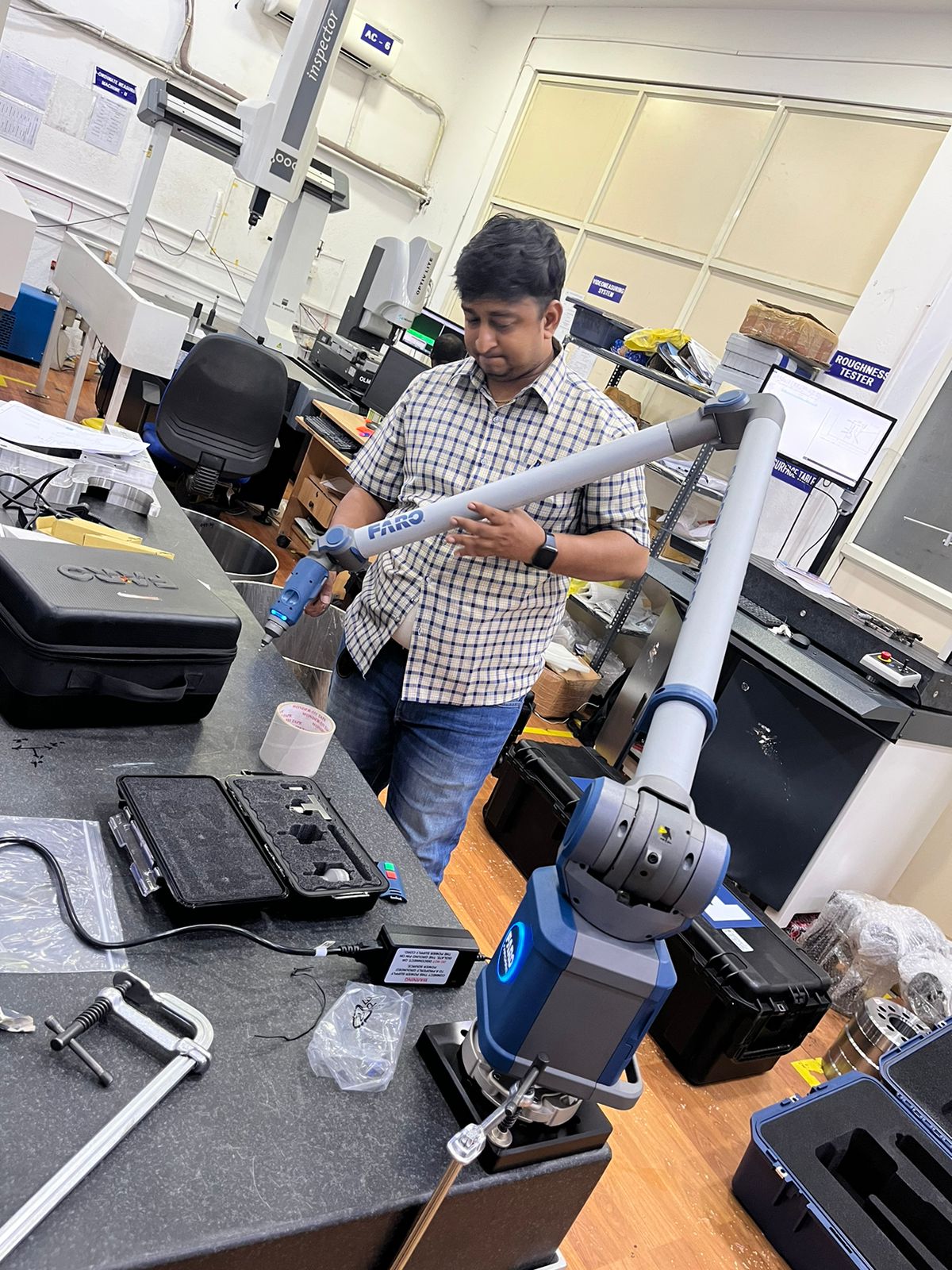 Faro arm laser scanner UNIQUE MEASUREMENT SERVICE in Chennai, India