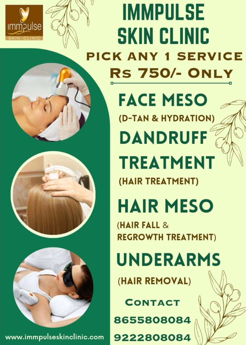 New face and hair Treatments 
Hurry book now
of... main image