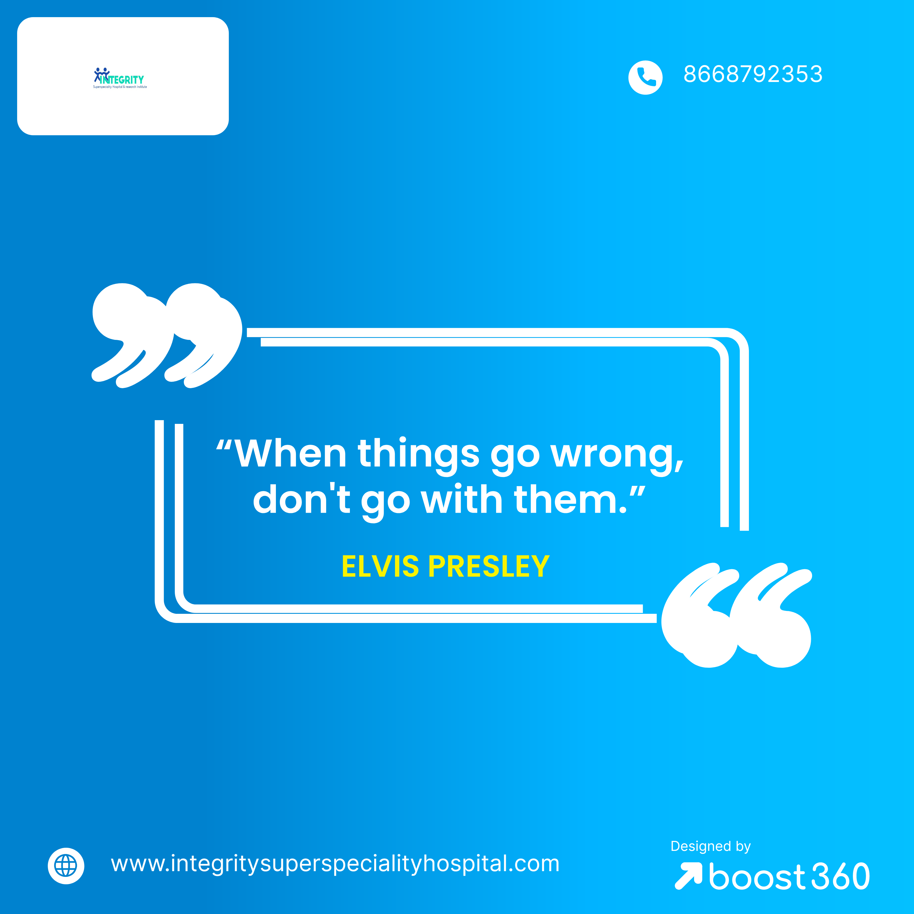 “When things go wrong, don't go with them.” - E... main image
