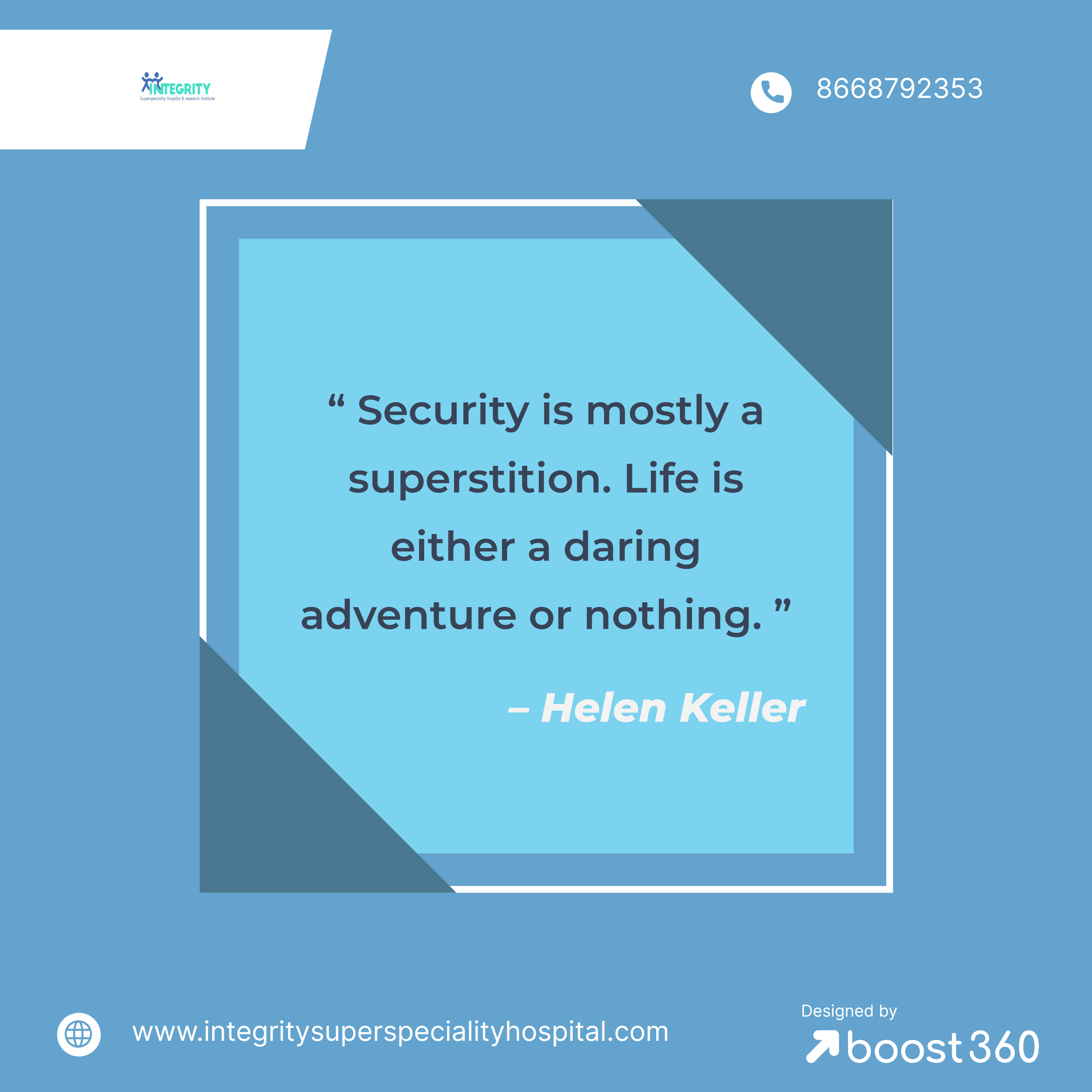 “ Security is mostly a superstition. Life is eithe... main image