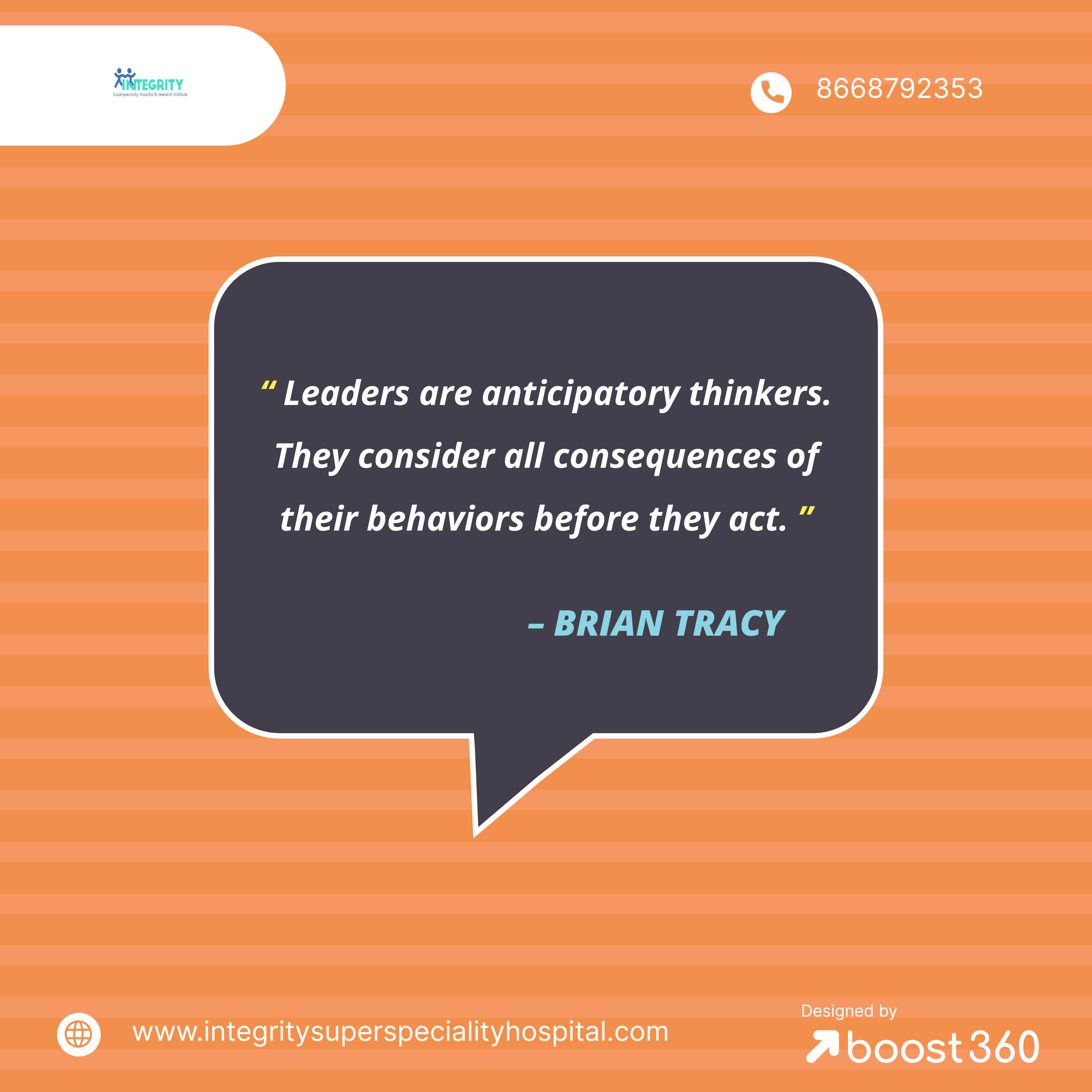  Leaders are anticipatory thinkers. They consider ... main image