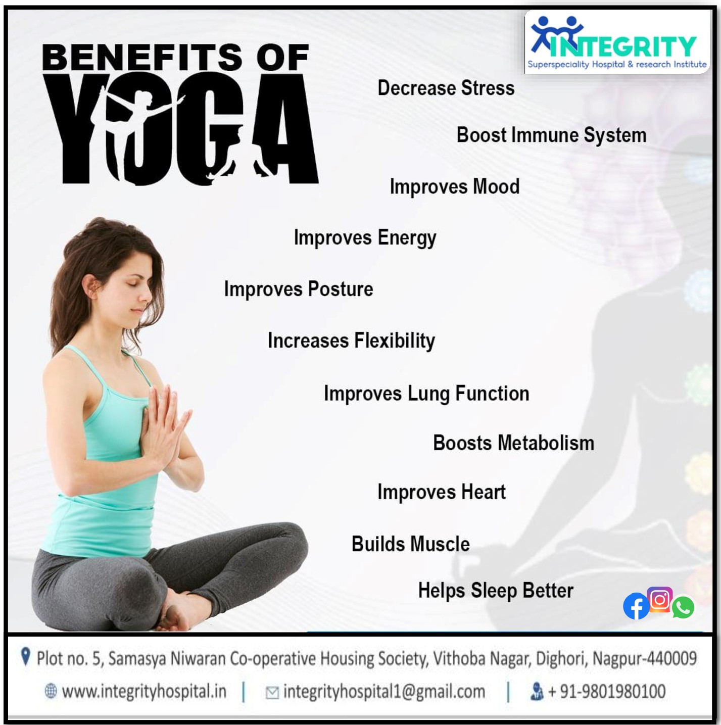 Yoga improves strength, balance, and flexibility.
... main image