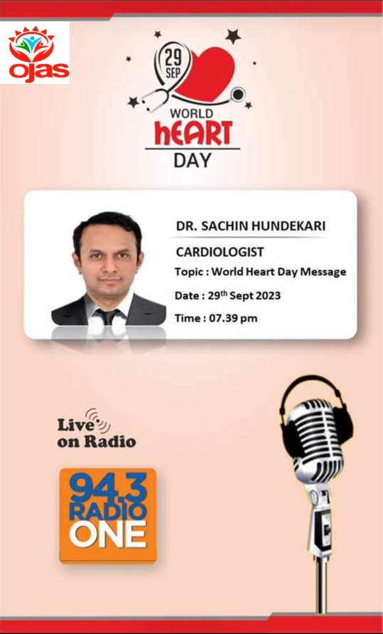 World Heart Day Message on Radio one FM 94.3... main image