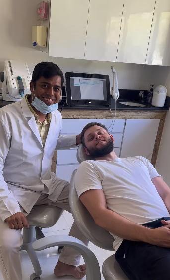 Happy to treat a patient from France continuing... main image