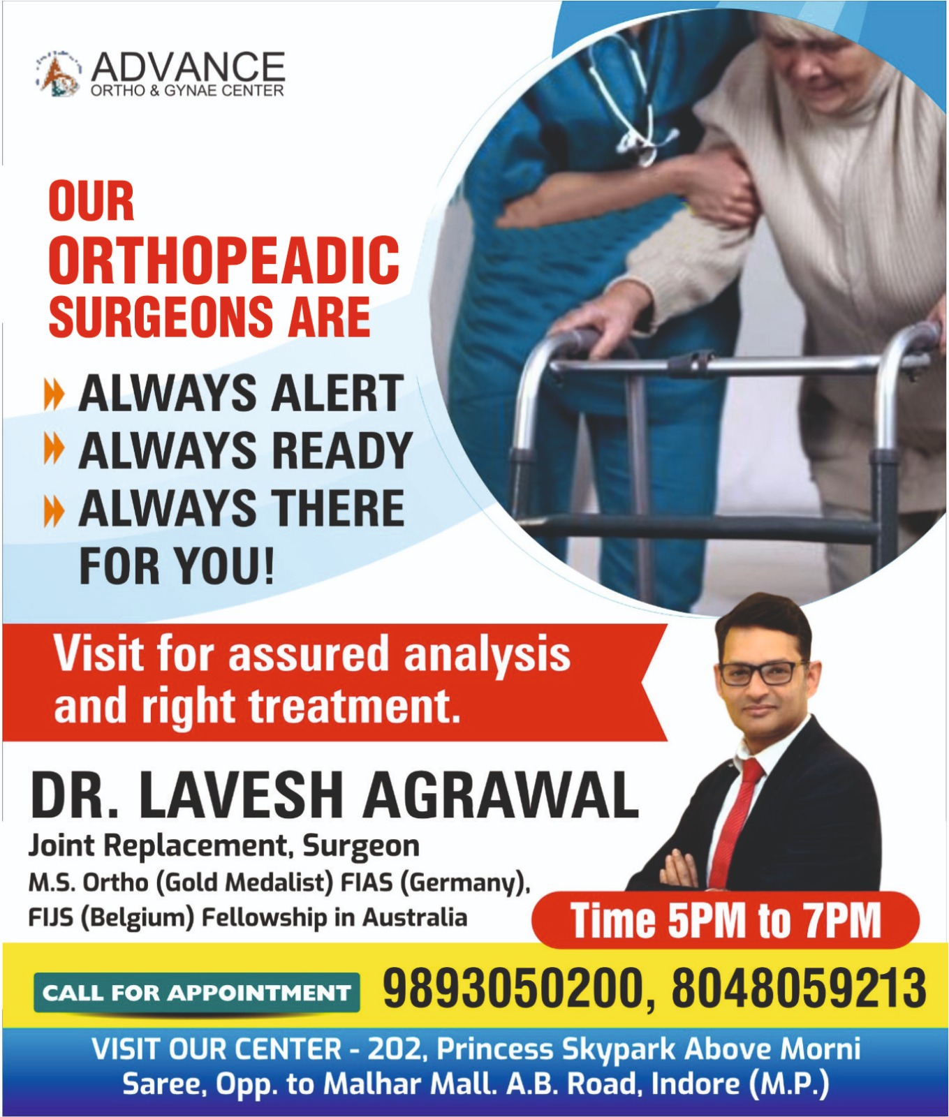 Best Orthopedic Surgeon Near Me In Indore
Ortho... main image