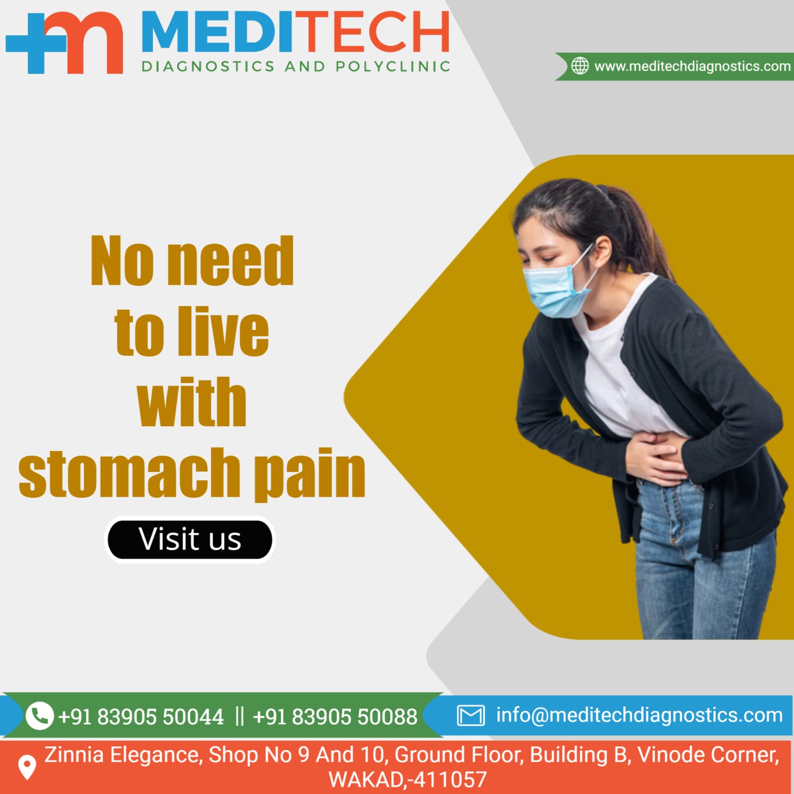 You have pain in abdomen, don't worry! We are h... main image