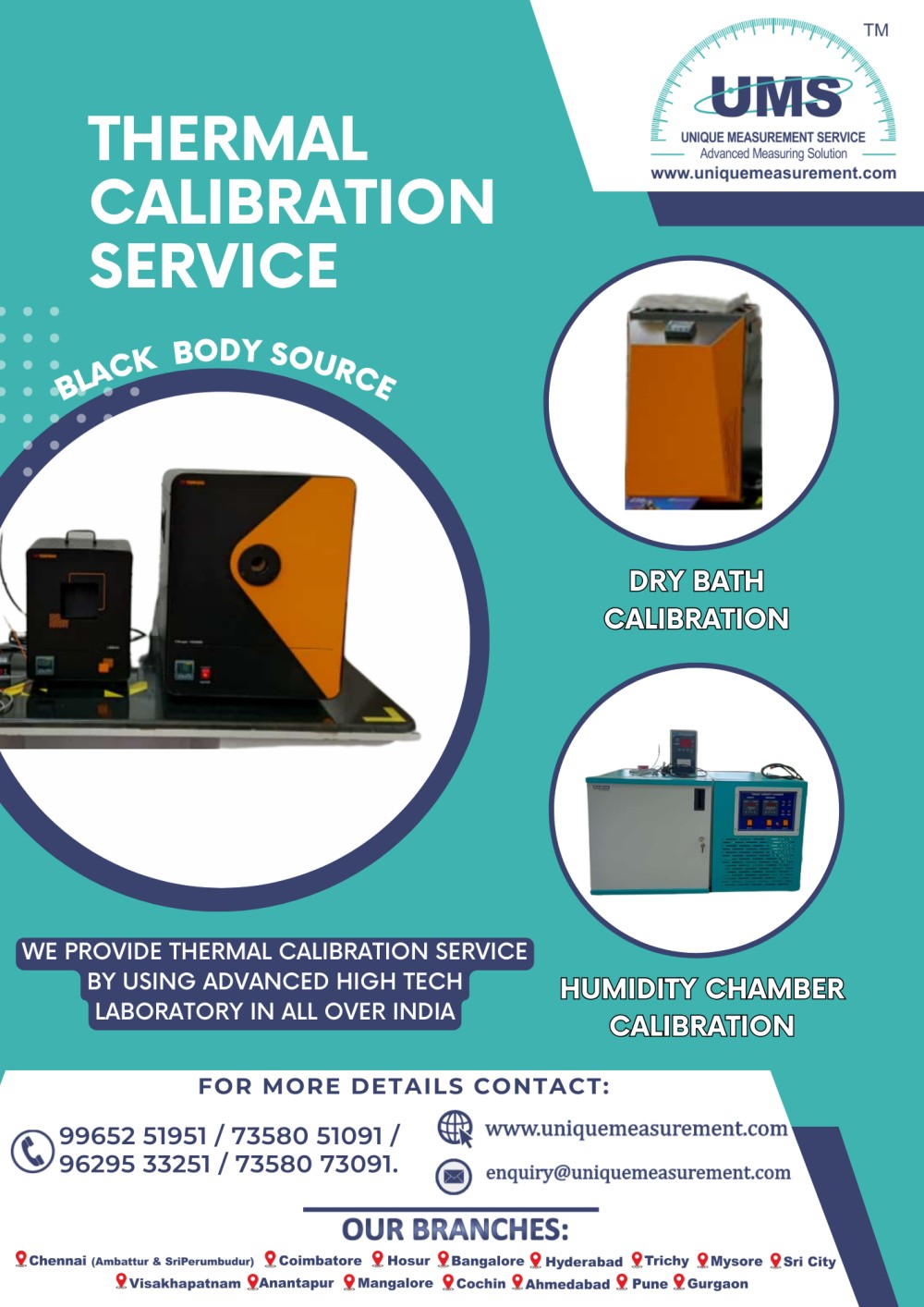 Thermal calibration servi UNIQUE MEASUREMENT SERVICE in Hyderabad, India