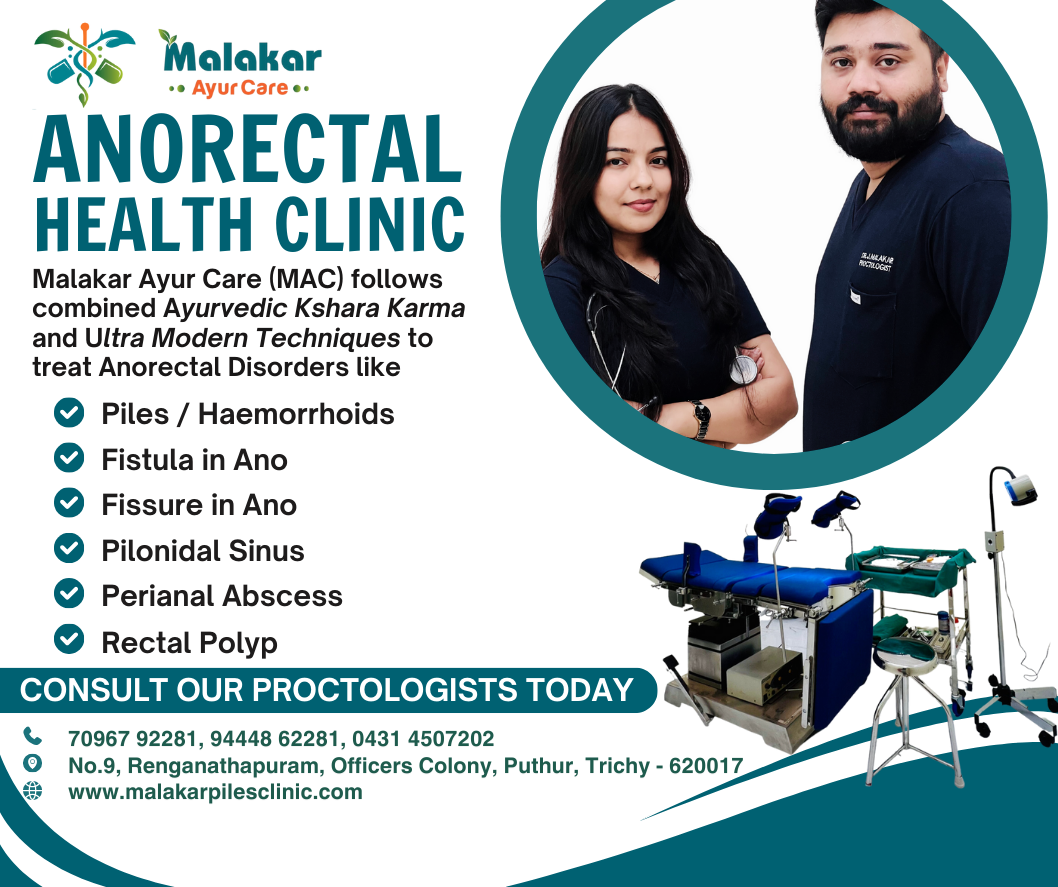 piles clinic near me
Malakar Ayur Care follows com... main image