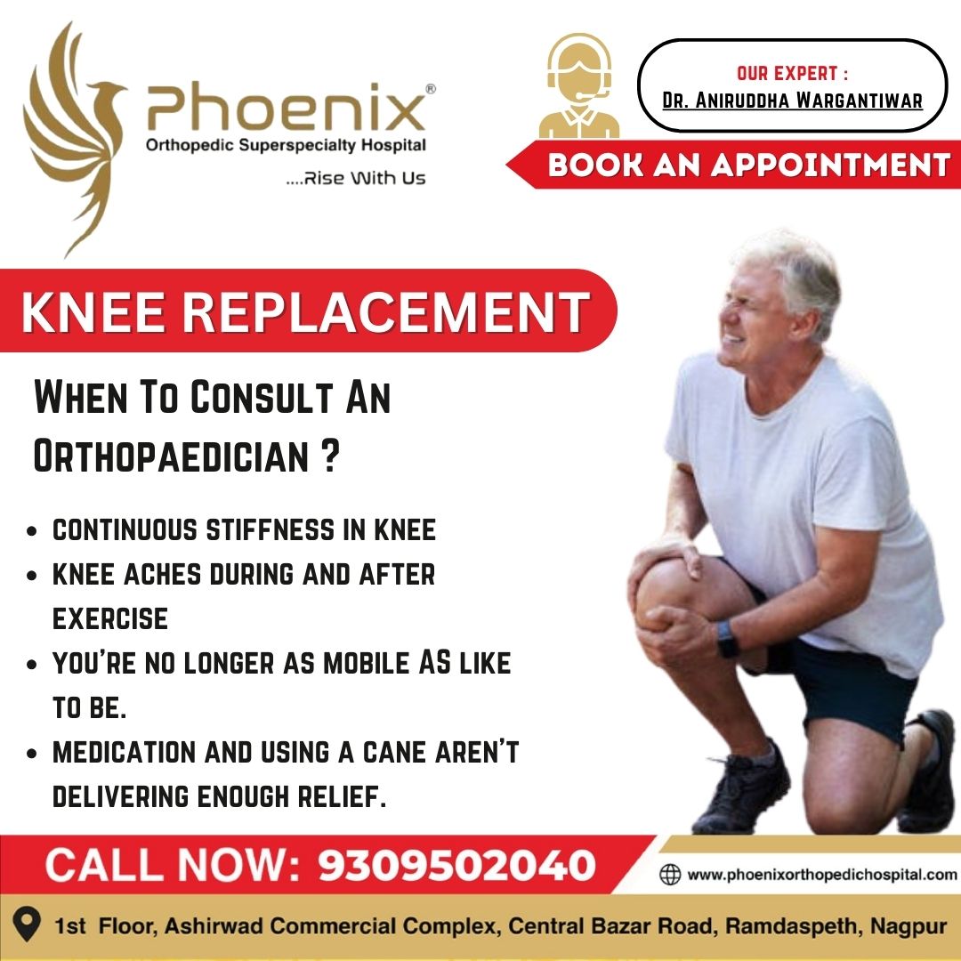 KNEE REPLACEMENT When To Consult An Orthopaedic... main image