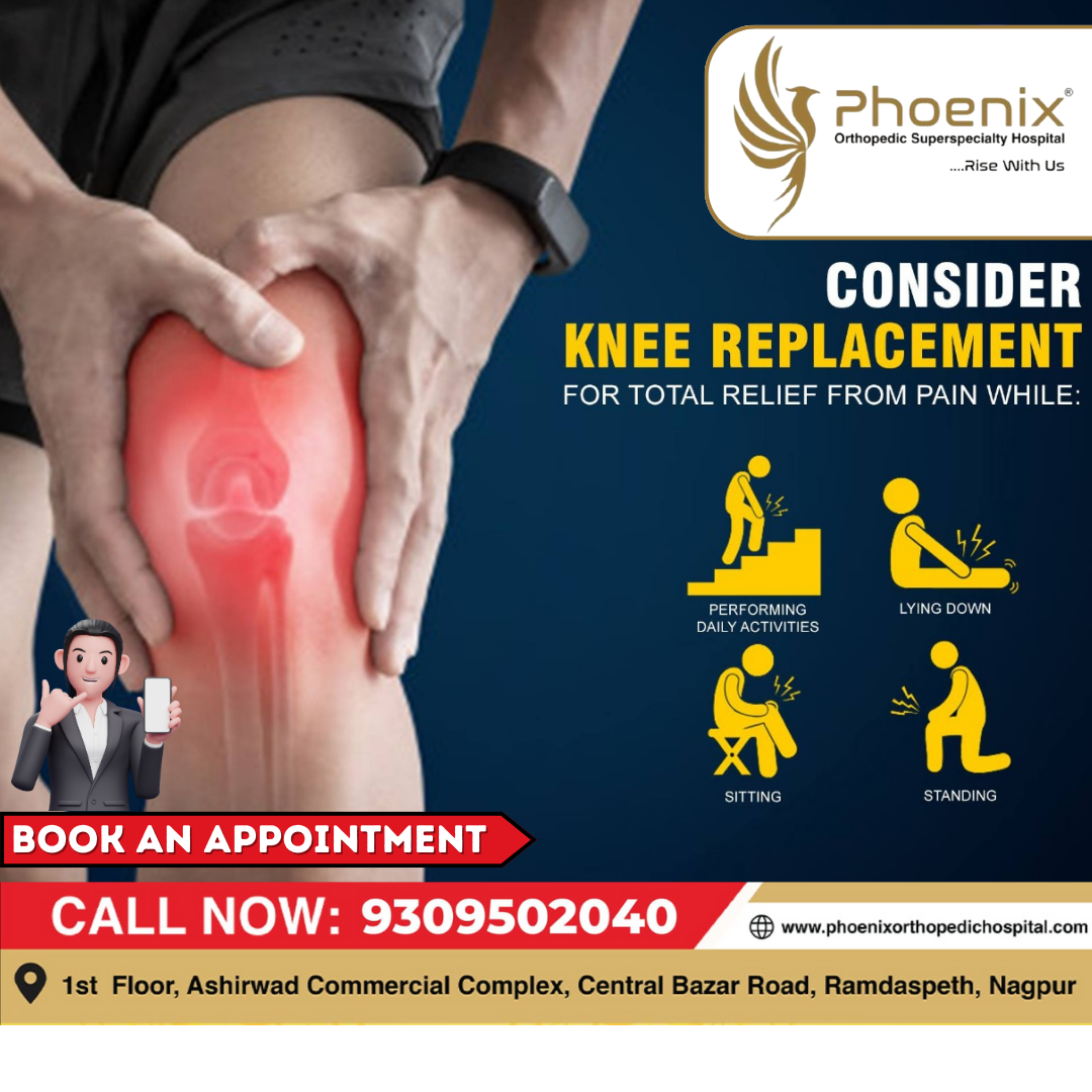 consider knee replacement for total relief from... main image