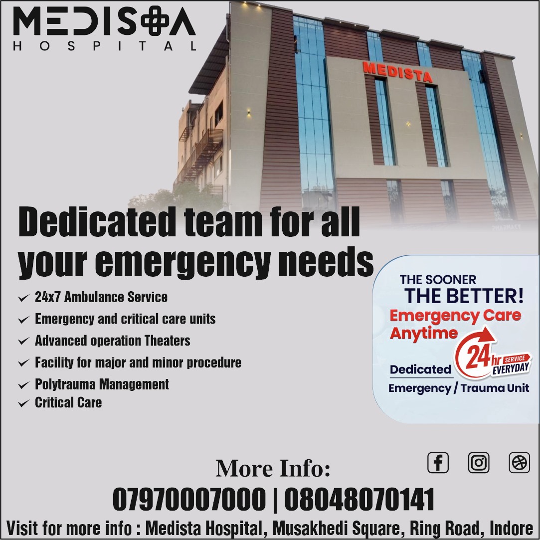 Best Hospital for Emergency Services in Indore!... main image