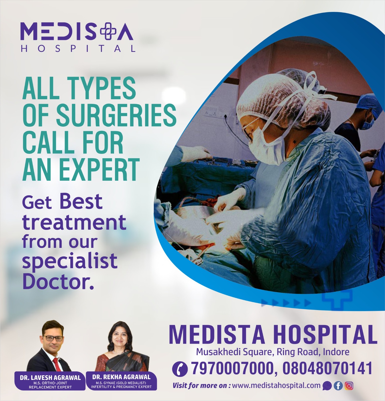 Best Hospital for All Types of Surgery in Indor... main image