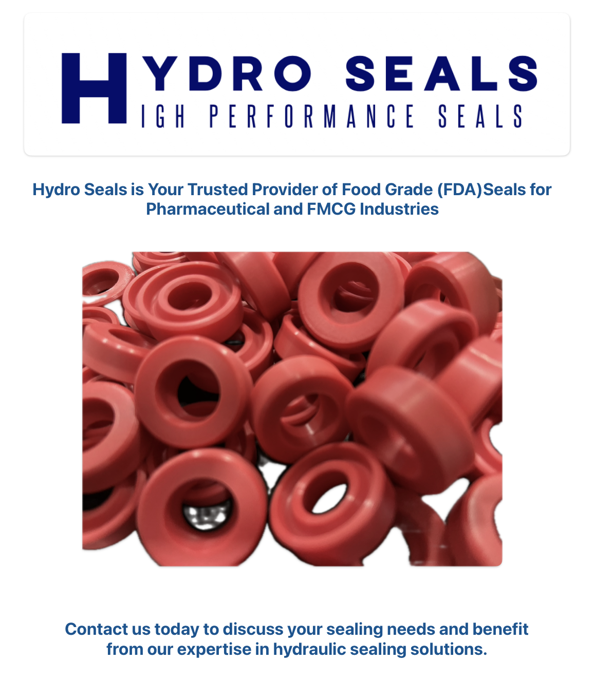 Updates Hydro Seals India in Chennai,Hydro Seals are the Pioneers of