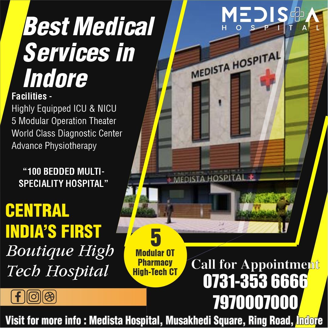 Best Hospital for Medical Services in Indore!
Disc... main image