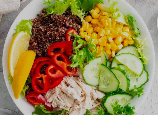 Eating a diverse range of colorful fruits and vege... main image