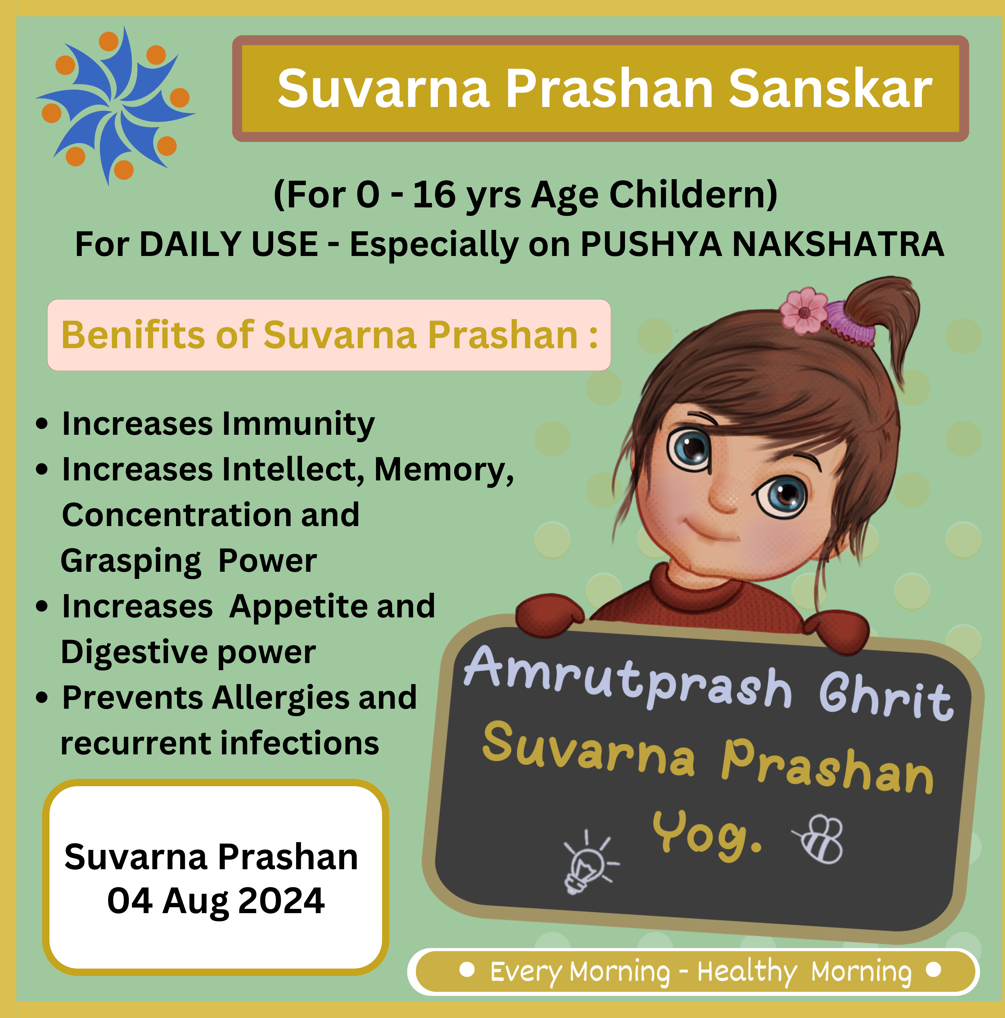 Suvarna Prashan Sanskar ✨️ 
On 04 Aug 2024
Suva... main image