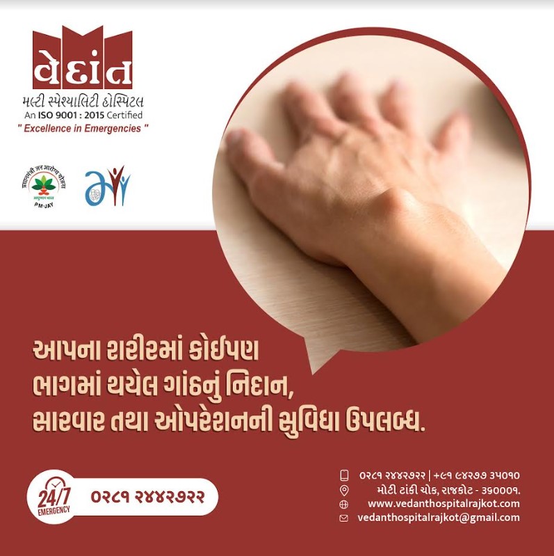Pain Management in Rajkot at Vedant Hospital Be... main image